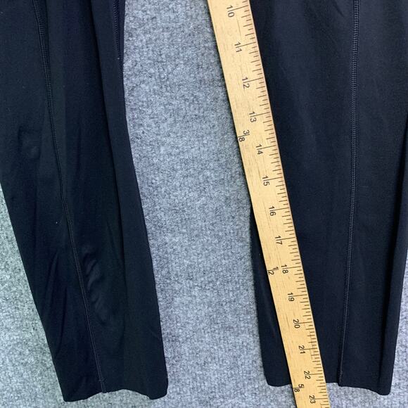Lululemon ‎ 6 Cropped Leggings Stretch Running Pockets Black - Picture 9 of 11